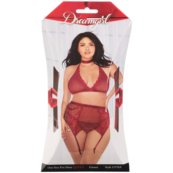 Dreamgirl Plus Size 4-teiliges Spitzenset