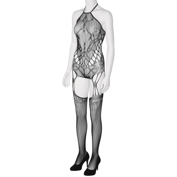 Sheer Fantasy Goodnight Kiss Body mit Strümpfen