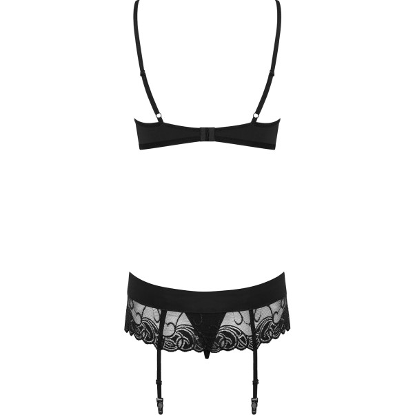 Obsessive Wonderia Schwarzes BH-Set