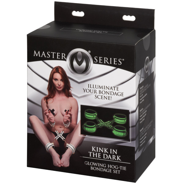 Master Series Kink in the Dark Leuchtendes Hogtie-Bondage-Set