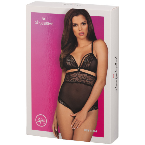 Obsessive Schwarzer Ouvert-Body
