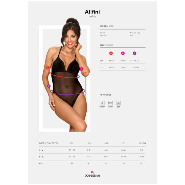 Obsessive Alifini Schwarzer Body