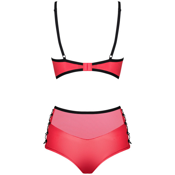 Obsessive Leatheria BH-Set in Rot