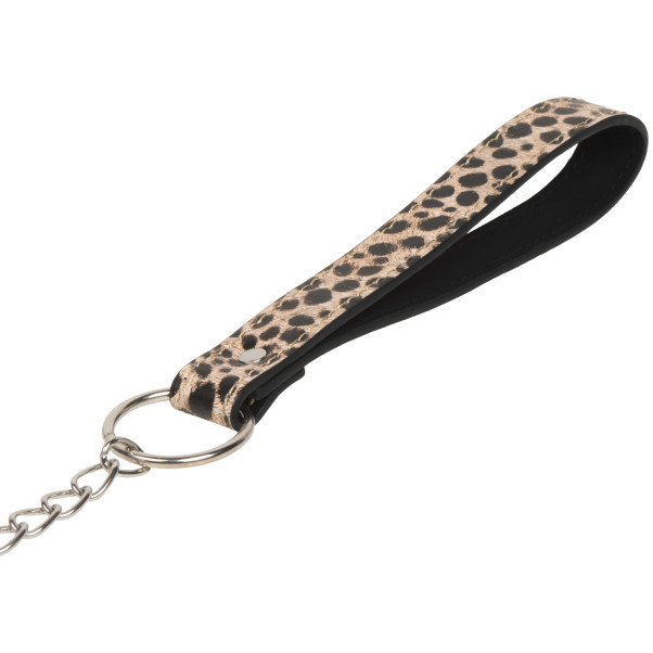 baseks Leopardenhalsband mit Kette