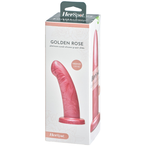 HerSpot Golden Rose Mittelgroßer Dildo