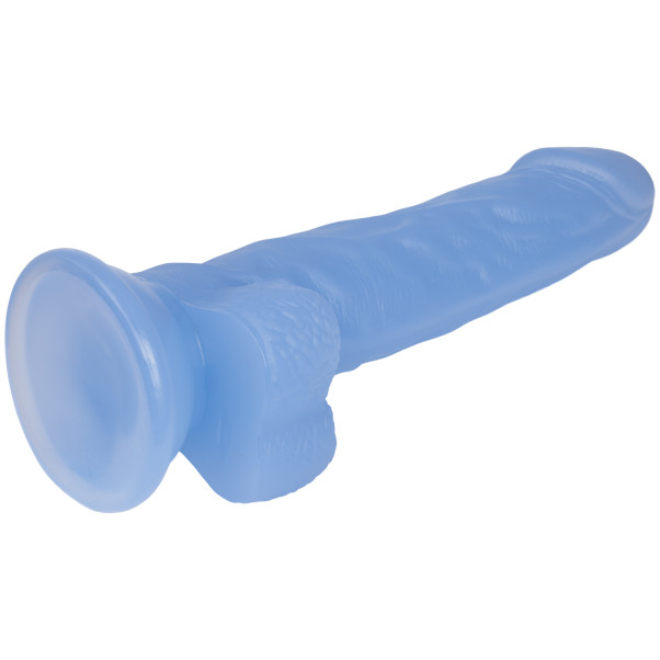 baseks Jellies Realistischer Dildo Klein Blau mit Saugnapf 20 cm