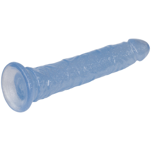 baseks Glitter Blauer Dildo 20,5 cm mit Saugnapf