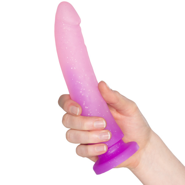 baseks Gradient Glitter Medium Dildo 20 cm mit Saugnapf