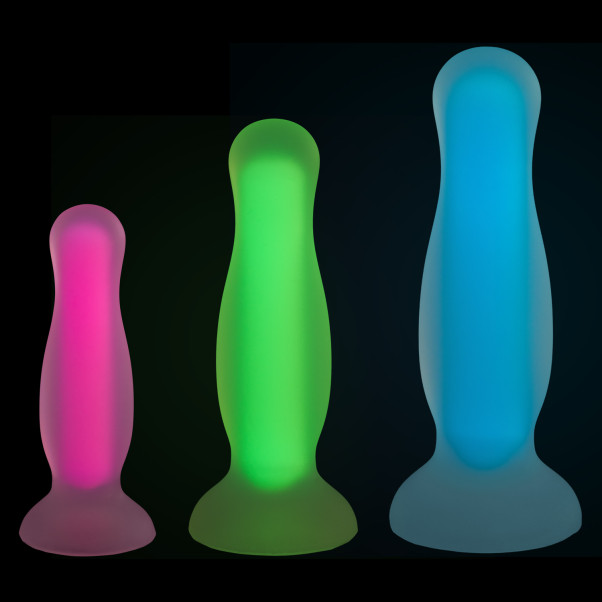 baseks Glow In The Dark Analdildo-Set