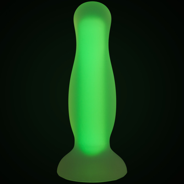 baseks Glow in the Dark Analdildo Medium Gelb