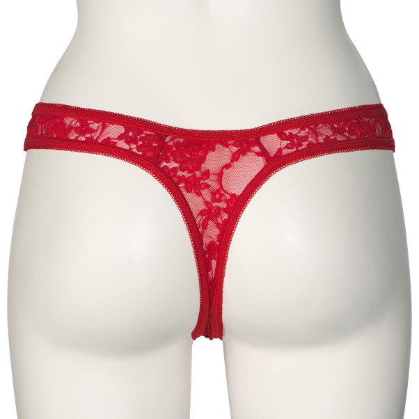 NORTIE Siv Schrittfreier String-Tanga aus roter Spitze