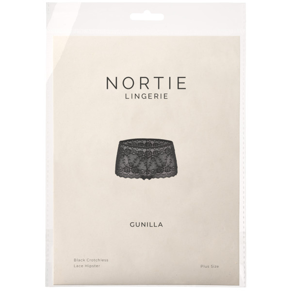 NORTIE Gunilla Schrittfreier Hipster aus Schwarzer Spitze Plus Size