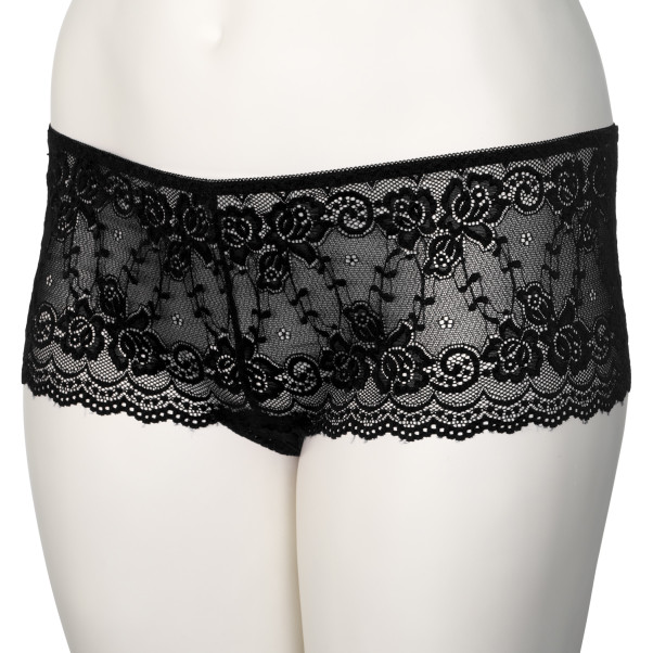 NORTIE Gunilla Schrittfreier Hipster aus Schwarzer Spitze Plus Size