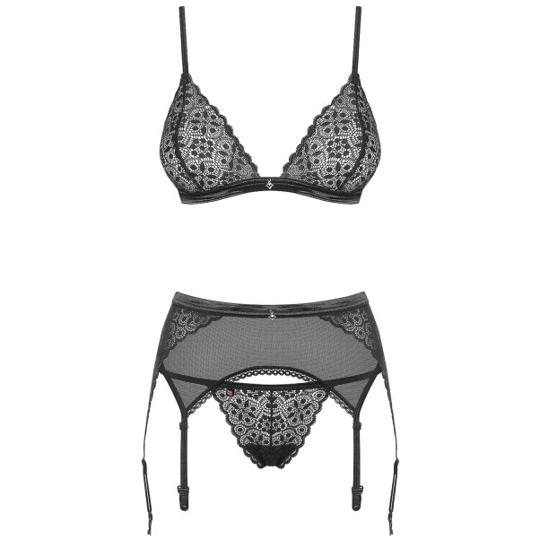 Obsessive Shibu BH- und Strumpfhalter-Set