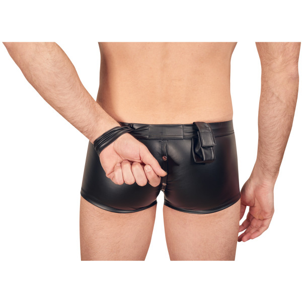 Svenjoyment Wetlook-Boxershorts mit Manschetten