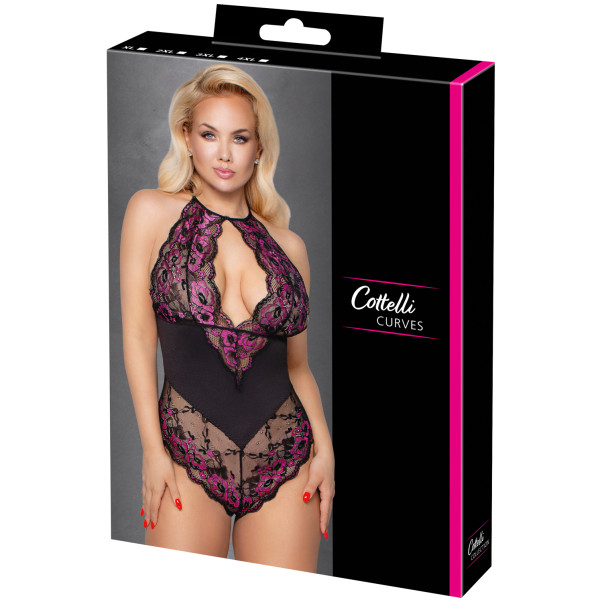 Cottelli Curves Violetter Spitzenbody Plus Size