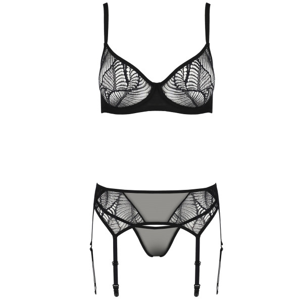 Passion ECO Leafa BH- und Strumpfhalter-Set