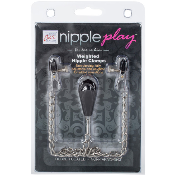 CalExotics Nippelklemmen mit Gummibeschichtetem Gewicht