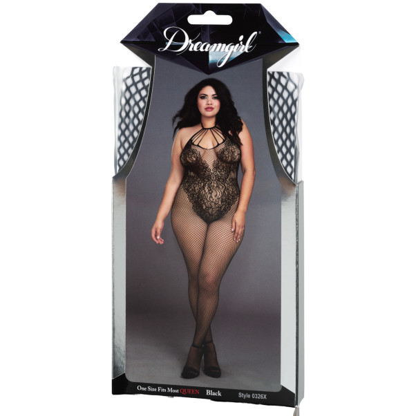 Dreamgirl Netz-Catsuit Plus Size