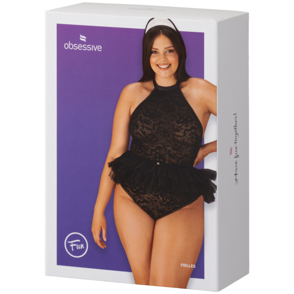 Obsessive Frilles Set mit Dienstmädchen-Body Plus Size