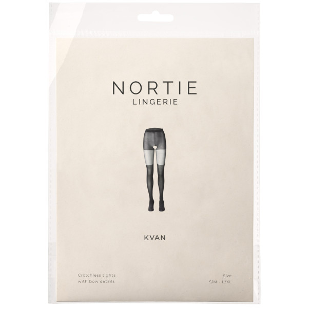NORTIE Kvan Schrittfreie Strumpfhose mit Schleifendetails