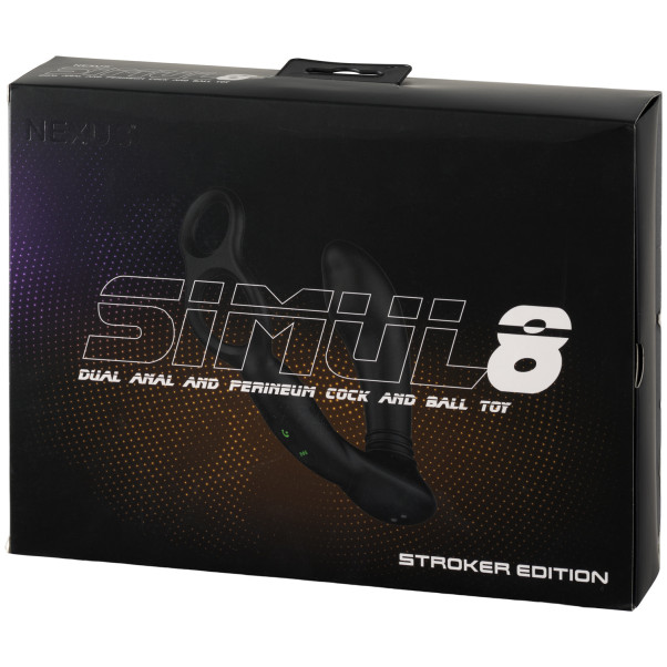 Nexus Simul8 Dual Anal & Perineum Penis- und Hoden-Vibrator mit Penisring