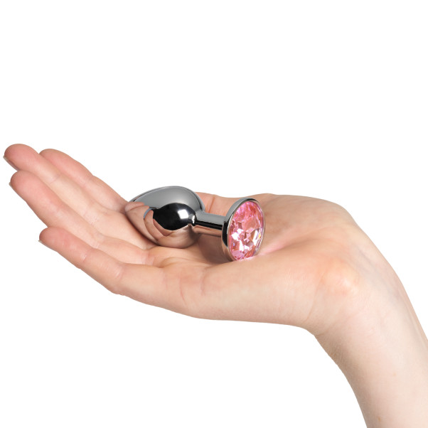 Sinful Pink Jewel Metall Analplug Klein