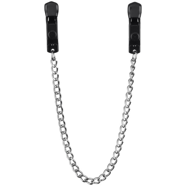 Mister B Pinch Battery Clamps Adjustable with Chain Black