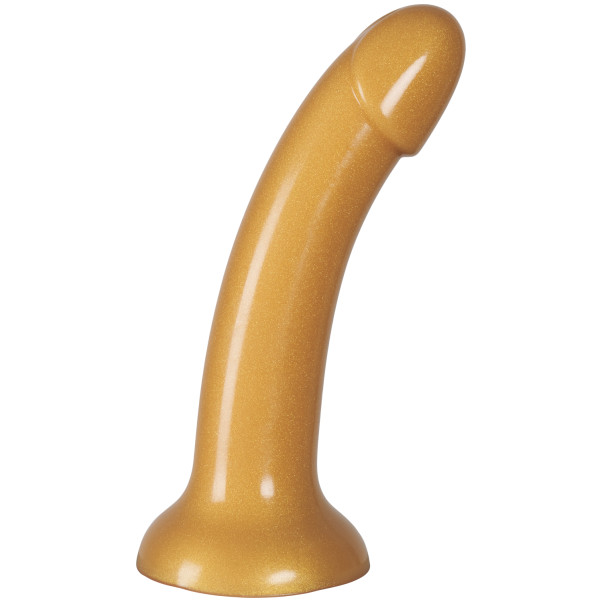 baseks Glitzernder Silikondildo in Gold 18 cm