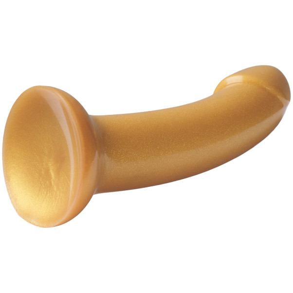 baseks Glitzernder Silikondildo in Gold 18 cm