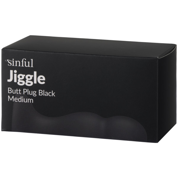 Sinful Jiggle Medium Schwarzer Analplug