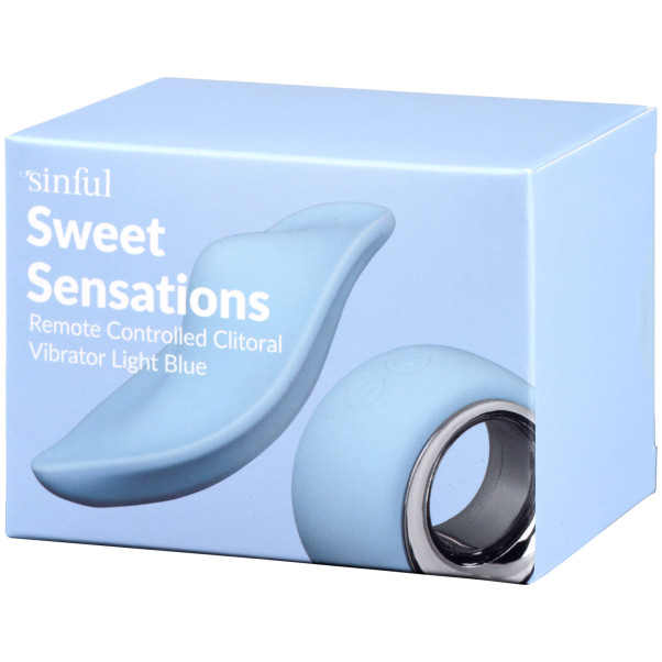 Sinful Sweet Sensations Hellblauer Ferngesteuerter Klitoris-Vibrator