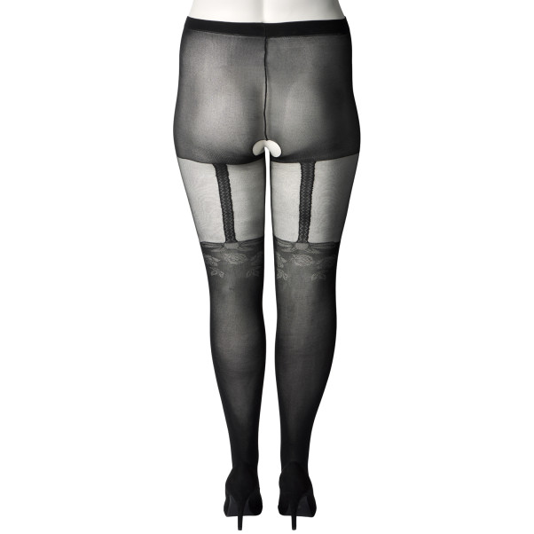 NORTIE Kvan Schrittlose Strumpfhose mit Schleifendetails in Plus Size