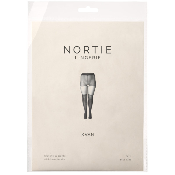 NORTIE Kvan Schrittlose Strumpfhose mit Schleifendetails in Plus Size