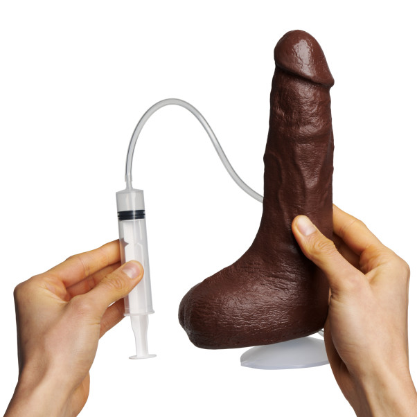 Doc Johnson Bust It Realistischer Spritzdildo Chocolate