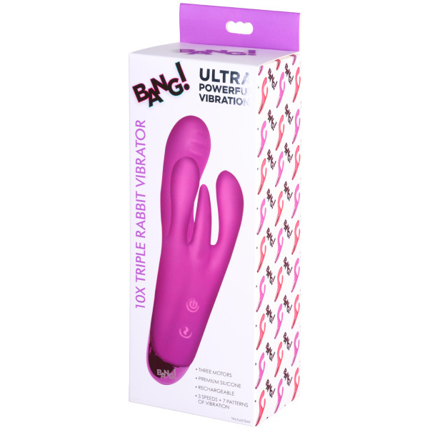 Bang! Purple Triple Rabbit-Vibrator
