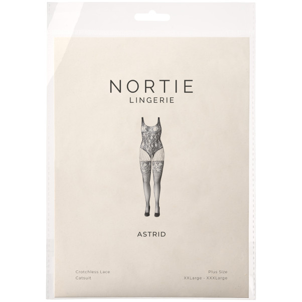 NORTIE Astrid Catsuit Ouvert mit Spitze Plus Size