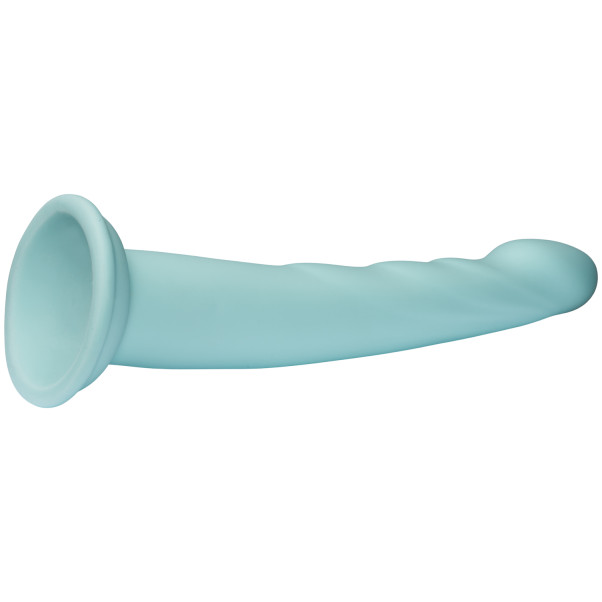 Dillio Platinum Slim Seven Teal Dildo mit Saugnapf 21 cm