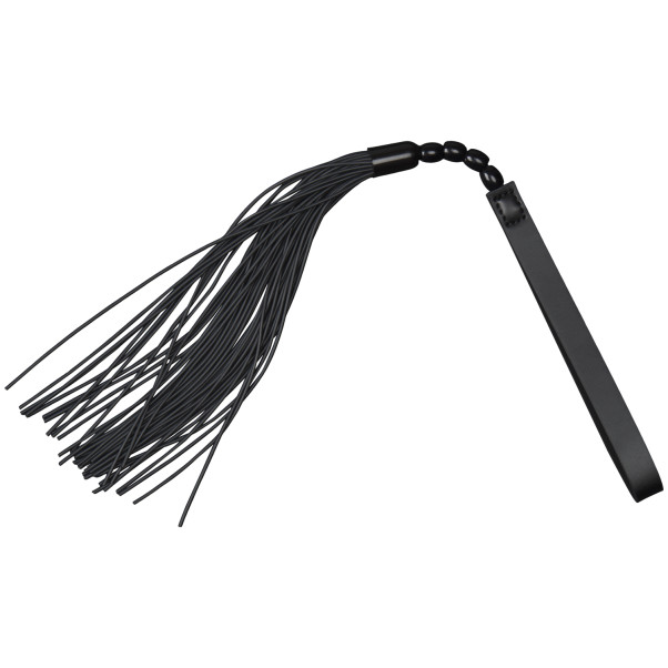 Sex & Mischief Noir Whip Flogger aus Kunstleder