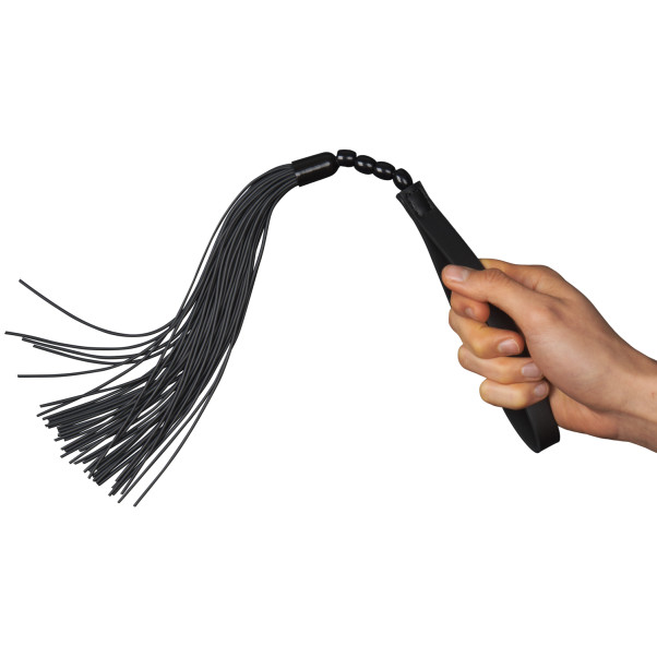 Sex & Mischief Noir Whip Flogger aus Kunstleder