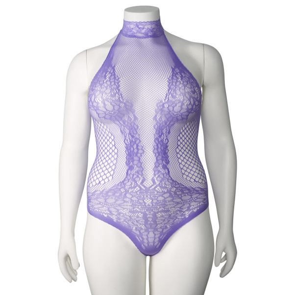 NORTIE Fryd Very Peri Bodystocking Ouvert Plus Size