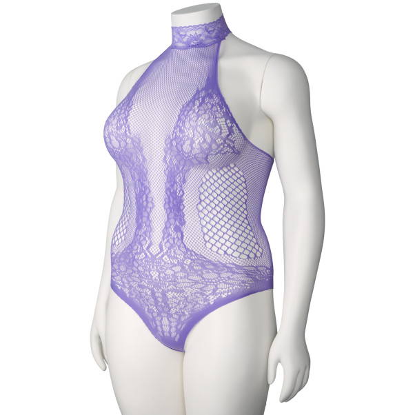 NORTIE Fryd Very Peri Bodystocking Ouvert Plus Size
