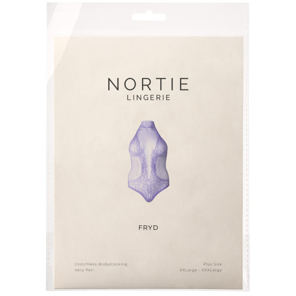 NORTIE Fryd Very Peri Bodystocking Ouvert Plus Size