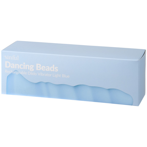 Sinful Dancing Beads Wiederaufladbarer Dildo-Vibrator Hellblau