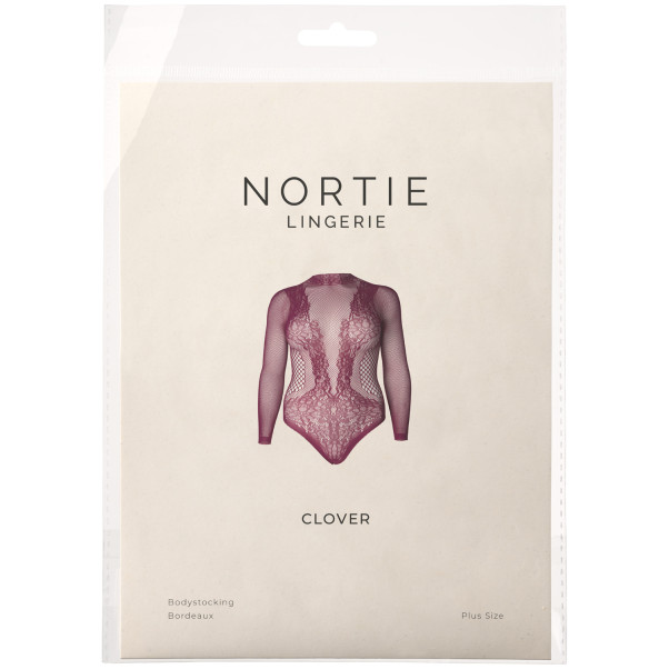 NORTIE Clover Schrittfreier Body Bordeaux Plus Size