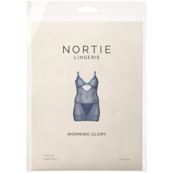 NORTIE Morning Glory Babydoll Nachtblau Plus Size