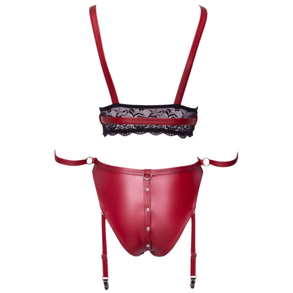 Cottelli Bondage BH-Set Rot