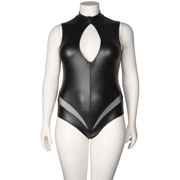 NORTIE Fetish Wetlook Schrittfreier Body Plus Size