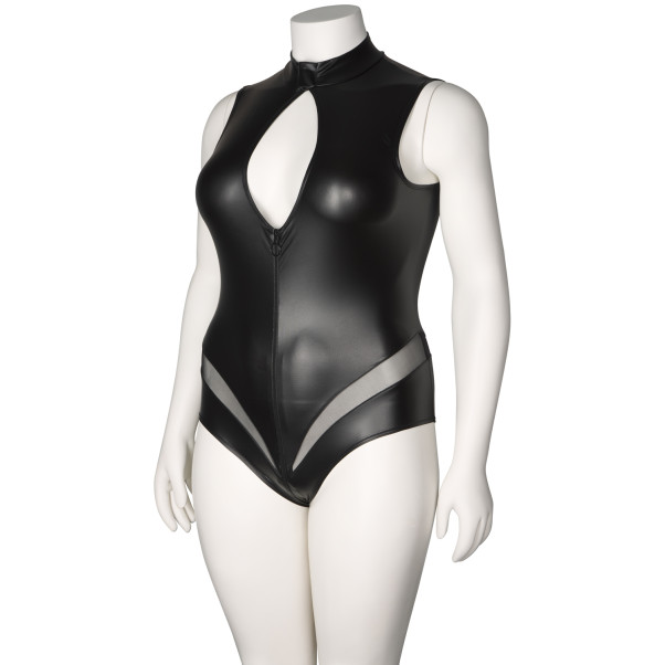 NORTIE Fetish Wetlook Schrittfreier Body Plus Size