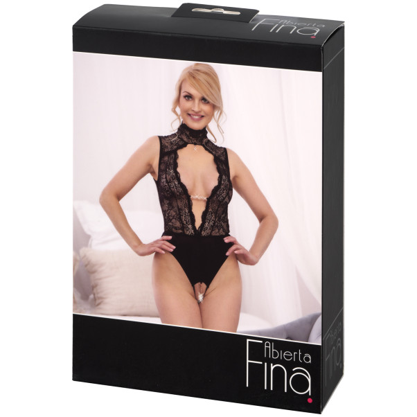 Abierta Fina Schwarzer Neckholder Body